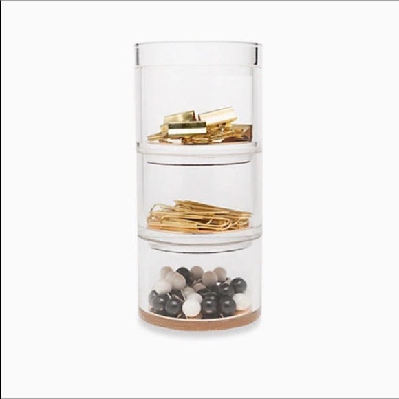 kate spade Office Nwt Kate Spade Strike Gold Stackable Desk